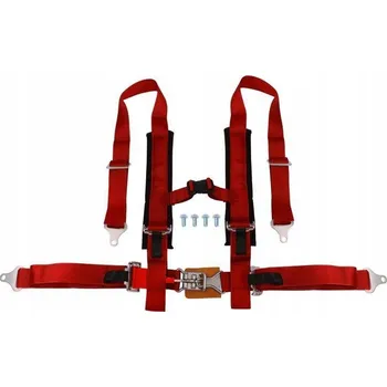 Tuning Sportovní pásy 4bodové 2" Červené - DTM