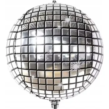 Balónek Fóliový balónek 127 cm Silvestr Disco Koule Retro GIGANT