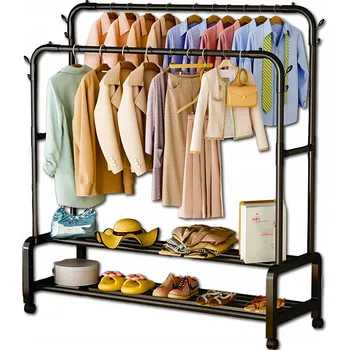 Věšák Kovový Wieszak stojący Care Life , černý