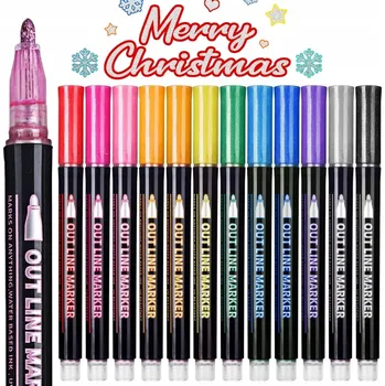 FIXY NA SKLO PORCELÁN KERAMIKA POPISOVAČE FIXY SADA 12 kusů