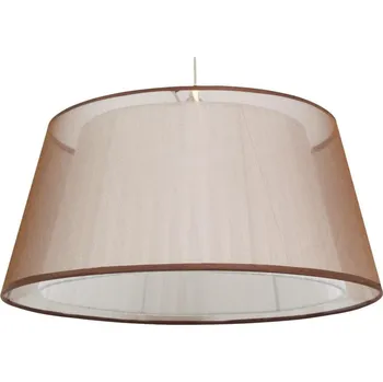 Moderní závěsné osvětlení CHARLIE - 1xE27, 60W, bílé / hnědé