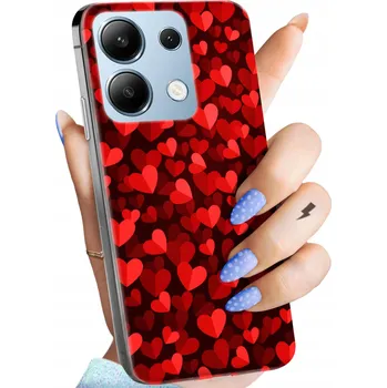 Pouzdro na mobilní telefon Zadní Kryt Hello Case pro Xiaomi Redmi Note 13 4G červený