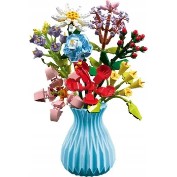 ostatní stavebnice Stavební Stavebnice BAREVNÉ KVĚTINY ve váze 699 dílů 109-4