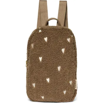 Přebalovací taška STUDIO NOOS - Teddy Hearts Mini BACKPACK | Brown Hearts