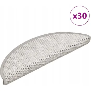 Nášlap na schod Samolepicí rohožky na schody vzhled sisalu 30 ks 56x17x3 cm