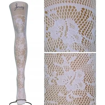 Dámské punčochy Vzorované Punčocháče Calzamia 1 40den bílé BIA-4 velikost 3