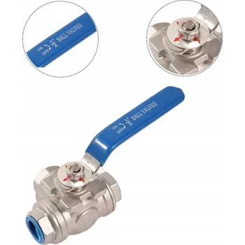 Ventil KULOVÝ KOHOUT PRŮMYSLOVÝ NEREZOVÝ KYSELINĚ ODOLNÝ G 1/2 PALCE DN15