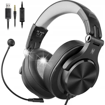 Sluchátka DRÁTOVÁ SLUCHÁTKA OKOLO UŠÍ ONEODIO A71D S MIKROFONEM