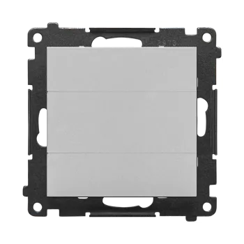 vypínač Kryt zaslepovací s kovovým třmenem, Simon 55 TPS.01/143, hliníková