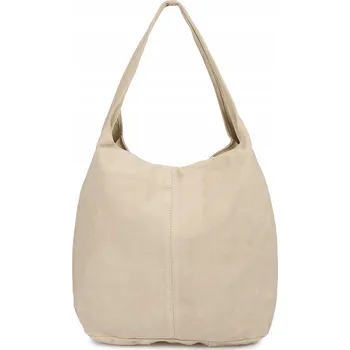 Kabelka Beltimore kabelka vak z pravé kůže béžová