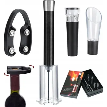 Otvírák VÝVRTKA NA VÍNO S OŘEZÁVAČEM FÓLIE A SADA 4 KS