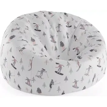 Sedací pytel Sablio Sedací vak Cocoon Lyžaři: 115 x 75 cm x 45 cm