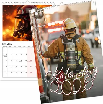 Kalendář Nástěnný kalendář 2026, více listů, velký HASIČ HASIČI POŽÁR, formát A4