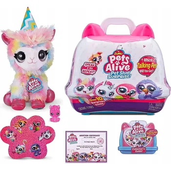 plyšák PLYŠÁK LAMA PRO DĚTI PLYŠOVÁ HRAČKA V KUFŘÍKU, SADA DOPLŇKŮ PRO DĚTI