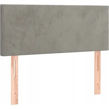 Čelo postele samet světle šedé 80x5x78/88 cm