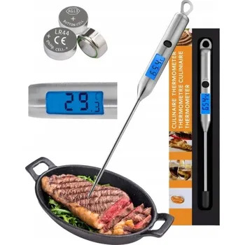 Kuchyňský teploměr BEZDRÁTOVÝ TEPLOMĚR NA GRIL, UDÍRNY, DOMÁCÍ, NA MASO, STEAKY, SONDA