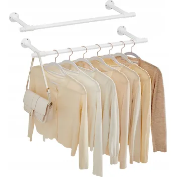 Věšák Šatní ramínko nerezová ocel Songmics bílý