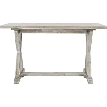 Konzolový stolek Konzolový stolek Avola 132 m z masivu světle hnědý