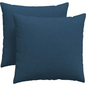 Podsedák Pohovkové polštáře 2 pcs Modrá 45 x 45 cm textil