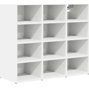 Botník Skříň na obuv s policí Bílá 77,5 x 30 x 67 cm kompozitní dřevo