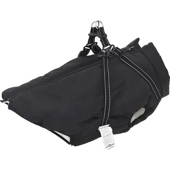 Dámský kabát Psí kabát s postrojem Černá 3XL Fleece a polyester