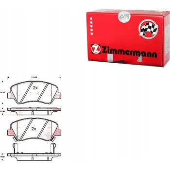 Brzdová destička 25348.180.1/ZIM BRZDOVÉ DESTIČKY KIA RIO III 11- PŘEDNÍ ZIMMERMANN
