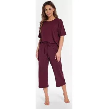 Pyžamo Cornette 849/323 Angie kr/r S-2XL dámské claret S