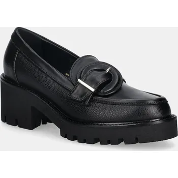 Dámské mokasíny Kožené mokasíny Baldinini dámské, černá barva, na platformě, D6B426P4VIBT D6B426P4VIBT.0000 99X, EUR 41