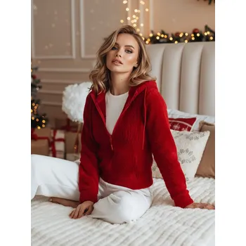 Dámská mikina Dámská mikina SOFT TOUCH červená Dstreet Barva: červená, Velikost: XL