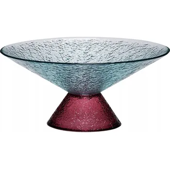 Velká skleněná mísa Bonbon modro-červená