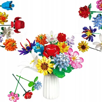 ostatní stavebnice Stavebnice Kytice květin Květiny k uspořádání 1064 dílů