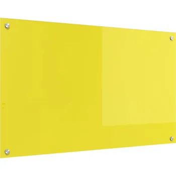 Kuchyňská linka vidaXL Kuchyňská zástěna Žlutá 100 x 60 x 0,6 cm tvrzené sklo [42001261]