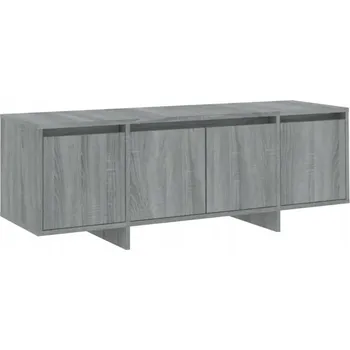 Televizní stolek TV stolek 120x30x40,5 cm šedý dub sonoma se 4 dvířky