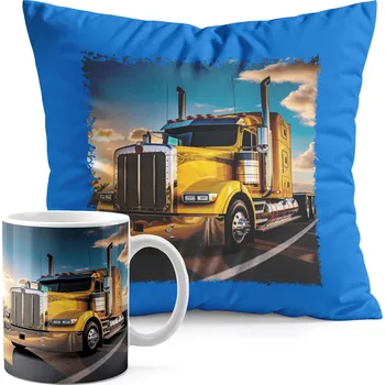 SADA HRNEK + POLŠTÁŘ MODRÁ - TIR NÁKLADNÍ AUTO DOPRAVA SPEDICE