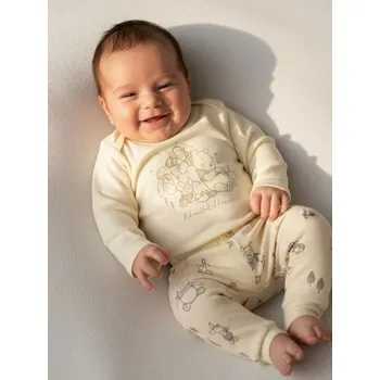 Pánské kalhoty Sinsay - Kalhoty s fleecovou podšívkou Winnie the Pooh - krémová - 102FX-01X - 102FX-01X-62