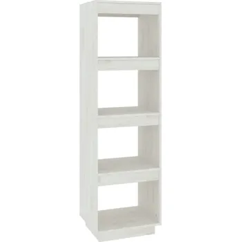 Knihovna Bílá police z masivního borovicového dřeva 40 x 35 x 135 cm