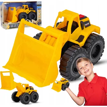 autíčko BULDOZER PRO DĚTI velká hračka stavební stroj s pohyblivou lžící