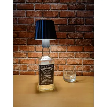 Lampička JACK DANIELS LED RGB Lampička s DOTYKOVÝM STÍNIDLEM ČERNÁ dárek ke Dni otců