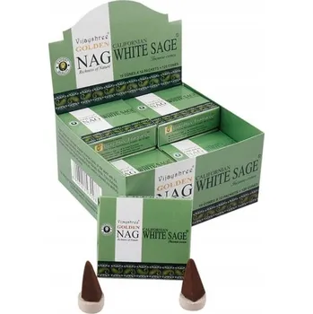 Čajovna Vonné tyčinky Vijayshree Golden Nag White Sage Bílá Šalvěj