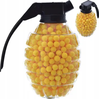 Dětská zbraň Plastové kuličky 6mm 800 ks, vzhled granátu, pro pistole a hračky ASG