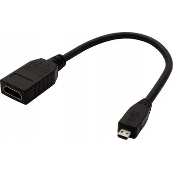 Video kabel HDMI kabel High Speed + Ethernet A - D F/M 0,15 m
