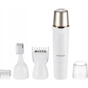 Depilátor Depilátor na obličej SILVERCREST 4V1 Bezdrátový dámský zastřihovač SET