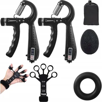 POSILOVAČ PRSTŮ A DLANÍ S NASTAVITELNÝM OPOREM 5-60 kg - PRO CVIČENÍ A REHABILITACI