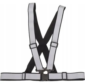 Reflexní postroj černý, reflexní silniční vesta AMIO-03938