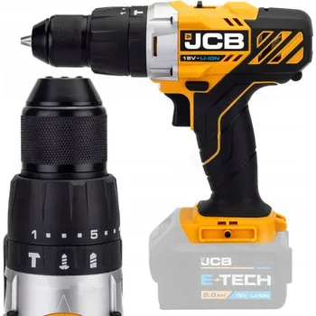 Vrtačka AKU VRTAČKA AKUMULÁTOROVÝ PŘÍKLEPOVÝ 18V 45NM LED 2 RYCHLOSTI REGULACE JCB