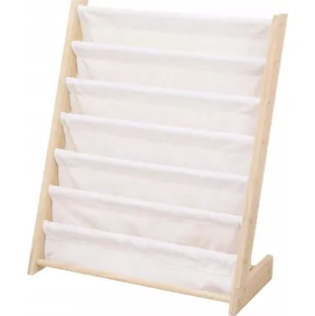 Knihovna Knihovna Luxma 75 x 30 x 79 cm bílá - borovice