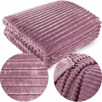 Přehoz na lůžko Deka z MIKROVLÁKNA 160x200 Přehoz na postel Teplá Pléd v Pruzích