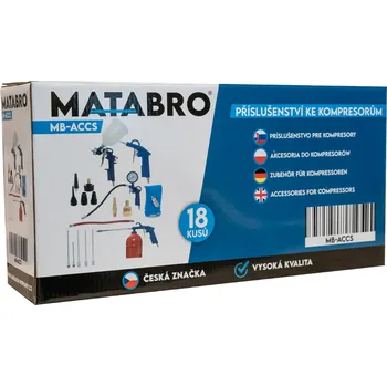 Kompresor AKČNÍ SET SETTA3395M, Bezolejový kompresor s odlučovačem 200l, 230V, 3 písty, 3500W | 10 BAR + příslušenství