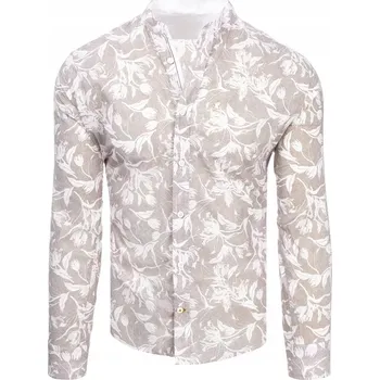 Pánská košile DStreet pánská košile casual DX2257 s dlouhým rukávem slim střih bavlna velikost XL