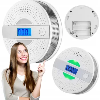 Zabezpečovací technika Detektor kouře a oxidu uhelnatého 2 v 1 s displejem – ALRAM | BEZDRÁTOVÝ